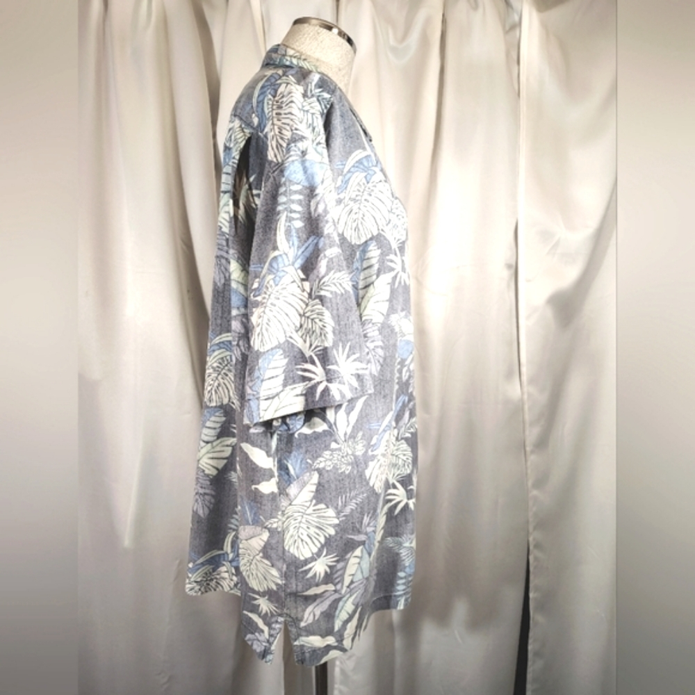 Tommy Bahama Shirt+Cap, Men SILK Short Sleeve Tropical Bttn Down,Collar, Pckt, L - Picture 10 of 16